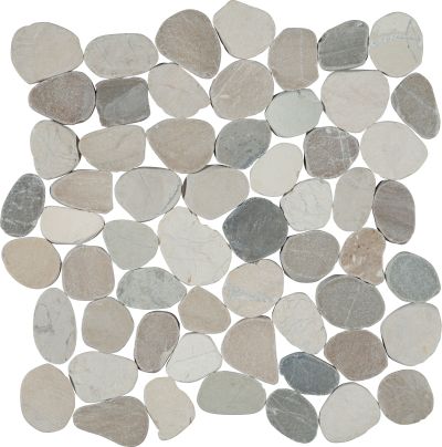 Florida Tile Pebbles Navajo White Flat FTISACP00212X12