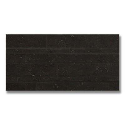 Stone-look Akdo  12” x 24” Brick Seastone Black PO1790-BRMS01