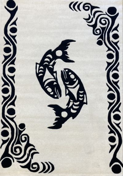 Jordans Signature Series Sparrow Salmon Sparrow Collection White/Black 7’6″ x 7’6″ SparrowSalmonWhite/Black76x76