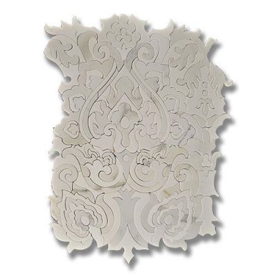 Stone Mosaics Akdo  Sublime Tapestry Calacatta (P) w/ Thassos (P) White, Gray, Taupe MB1203-TAPEP0