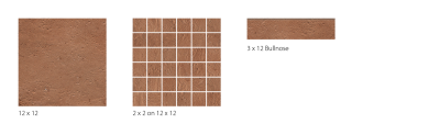 Surface Art Adobe Rosso AdobeRosso22GlossyMosaicCotto