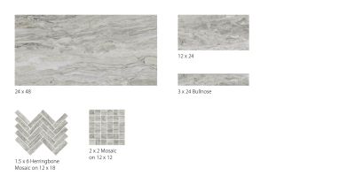 Surface Art Evolution Silver EvolutionSilver1224GlossyRectangleMarbleRectified