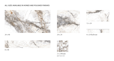 Surface Art Reale Collection Yosemite Natural RealeCollectionYosemiteNatural1224GlossyRectangleMarbleRectified