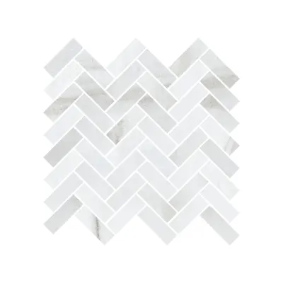 The Masonry Center Classics II Macael White ClassicsIIMacaelWhite5/16SatinHerringbonePressed