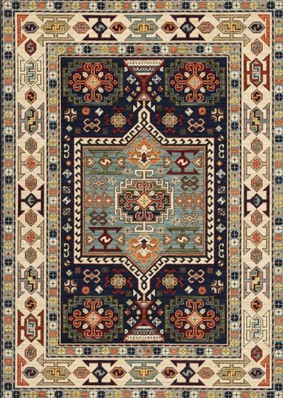 Jordans Signature Series Turkoman 41h Navy/Ivory 3’3″ x 4’10” Turkoman41HNavy/Ivory33x410