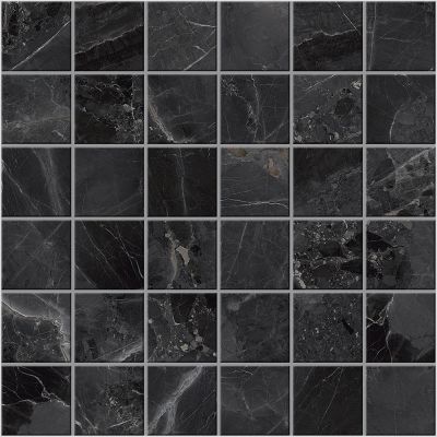 United Tile Arcadia Tecno Nero ArcadiaTecnoNero12129mmGlossyMosaicRectified