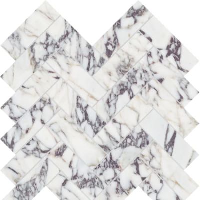 Anatolia Viola Roccia Herringbone Mosaic Honed 5001-0322-0