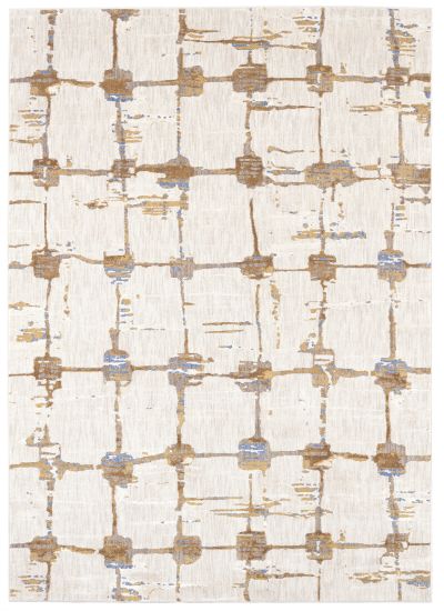 Karastan Rugs Artisan Mirage Brushed Gold by Scott Living Antique White 5’3″ x 7’10” 9167810037063094SG