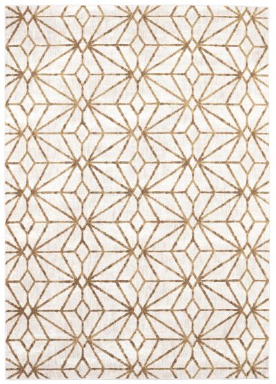 Karastan Rugs Artisan Celeste Brushed Gold by Scott Living Antique White 5’3″ x 7’10” 9168010037063094SG