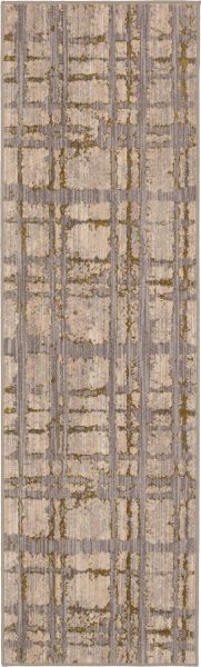 Karastan Rugs Axiom Chiasma Gold 2’4″ x 7’10” Runner 9211300527028094IP