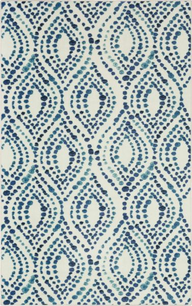 Mohawk Prismatic Dotted Ogee 8' x 10' Area Rug - Navy