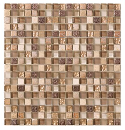 Mohawk Stone Pecan Taupe T787F-ST19-12×12-AccentTile-Stone