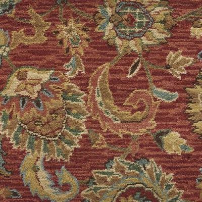 Nourison Grand Parterre Kashan Elite Pt01 Cayenne 1-PT01CAYENBR1309WV