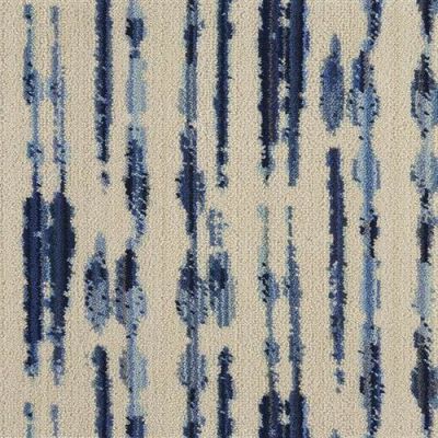 Nourison Brushworks Variegated Vargt Blue Carbon 1-VARGTBLUEBR1208WV