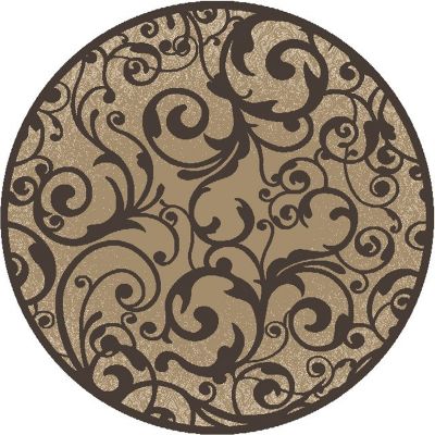 Radici USA Pisa 1845 Beige 7’10” x 7’10” Round 18450015BEIGE