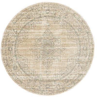 Radici USA Colosseo 3563 Bone 5’3″ x 5’3″ Round 35630024BONE