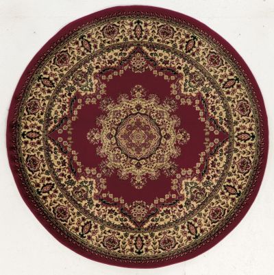 Radici USA Castello 1191 Burgundy 5’3″ x 5’3″ Round 11912215BURGUNDY
