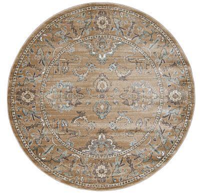 Radici USA Colosseo 3562 Beige 5’3″ x 5’3″ Round 35620014BEIGE