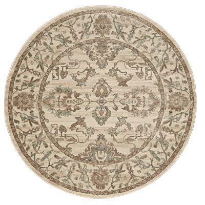 Radici USA Colosseo 3562 Bone 5’3″ x 5’3″ Round 35620024BONE
