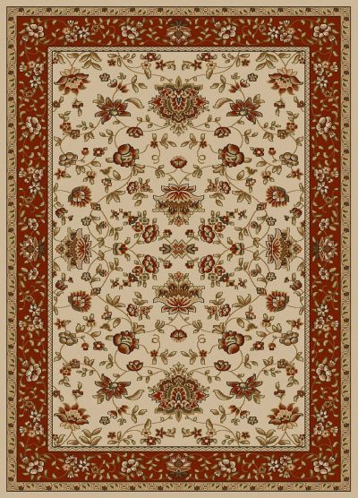 Radici USA Como 1597 Ivory/Brick 7’9″ x 11’0″ 15971442IVORYBRIC