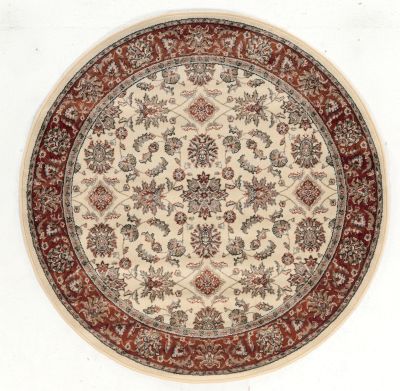 Radici USA Como 1592 Ivory/Brick 5’3″ x 5’3″ Round 15921055IVORYBRIC