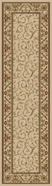 Radici USA Como Traditional Ivory 2’2″ x 7’7″ Runner 15991544IVORY