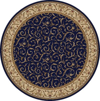 Radici USA Como 1599 Navy 5’3″ x 5’3″ Round 15991555NAVY
