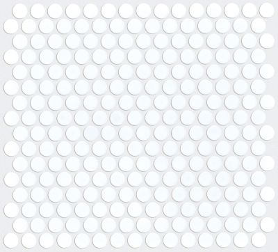 Shaw Floors Ceramic Solutions Coolidge Matte Penny Round White 00100_239TS