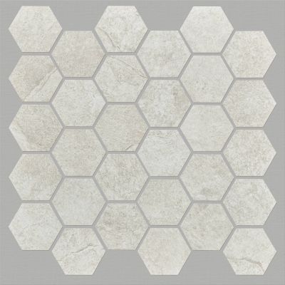 Shaw Floors Ceramic Solutions Crown Hex Mosaic White 00100_242TS