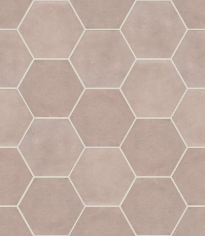 Shaw Builder Flooring Home Fn Gold Ceramic Color Field Esagona Gloss Pink Velvet 00800_TG87G