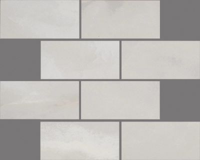 Shaw Floors Ceramic Solutions Gemstone Brick Mosaic Polished White 00100_340TS