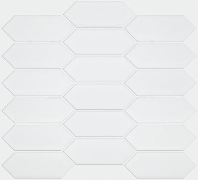 Shaw Floors Ceramic Solutions Grandeur Picket Matte White 00100_424TS