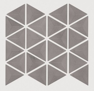 Shaw Floors Ceramic Solutions Geoscapes Triangular Light Grey 00500_443TS