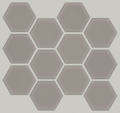 Shaw Floors Ceramic Solutions Ascendant 3″ Hex Refined Grey 00510_448TS