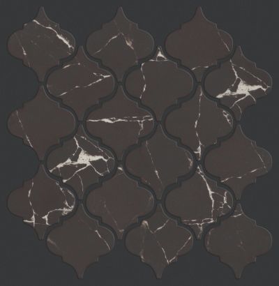 Shaw Floors Ceramic Solutions Dreamscape Arabesque Nero Marquina 00900_485TS