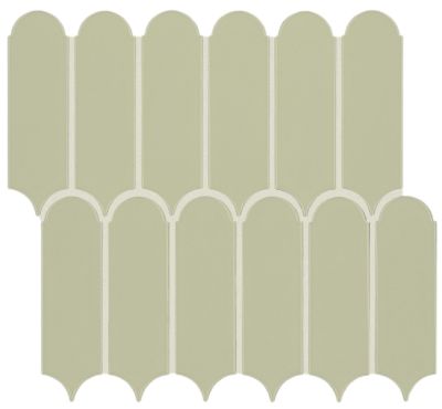 Shaw Floors Ceramic Solutions Inverse Aspect Elongated Fan Classic Mint 00301_519TS