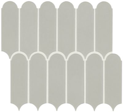 Shaw Floors Ceramic Solutions Inverse Aspect Elongated Fan Modern Grey 00500_519TS