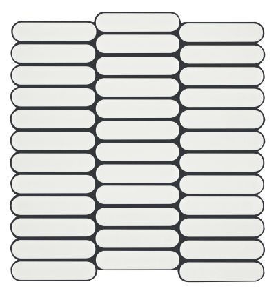 Shaw Floors Ceramic Solutions Inverse Aspect 4″ Rounded Mos Simple White 00100_520TS