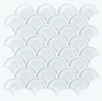 Shaw Floors Ceramic Solutions Cardinal Fan Glass Mosaic Ice 00100_CS16Z