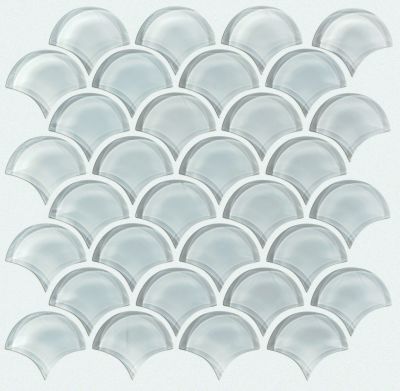 Shaw Floors Ceramic Solutions Cardinal Fan Glass Mosaic Cloud 00500_CS16Z