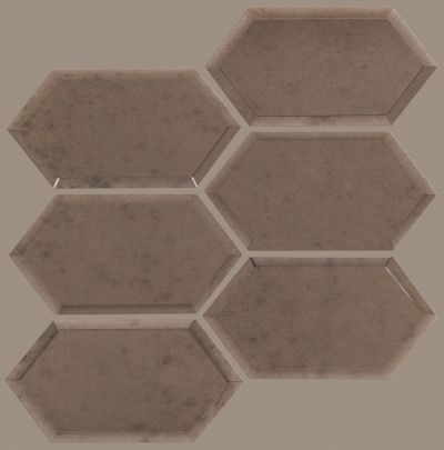 Shaw Floors Ceramic Solutions Lucerne Hex Beveled Mosaic Antique Bronze 00600_CS36Z