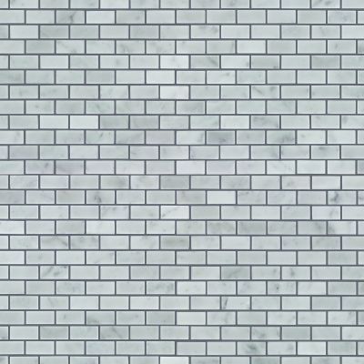 Shaw Floors Ceramic Solutions Chateau Mini Brick Mosaic Bianco Carrara 00150_CS59P