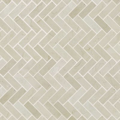 Shaw Floors SFA Pearl Herringbone Mosaic Crema Marfil 00200_SA34A