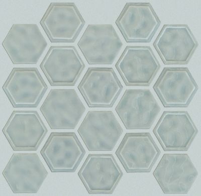 Shaw Floors Home Fn Gold Ceramic Geoscapes Hexagon Light Grey 00500_TGJ78