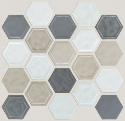 Shaw Floors Home Fn Gold Ceramic Geoscapes Hexagon Warm Blend 00520_TGJ78