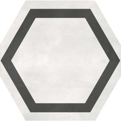 Geoshapes Casa Roma ®  Ivory (7×8 Hexagon with Frame) Ivory CAS60405