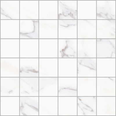 Super White Marbles Casa Roma ®  Statuario Med (12×12 Mosaic Matte) Statuario CASMA6401HM1