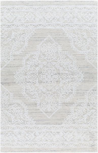 Surya Piazza2300 White/Cream 5’0″ x 7’6″ Piazza-2300-Rectangular-50×76