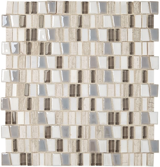 Shop Marazzi Midpark Mosaics Rainstorm MP11TRN1MT Tile & Stone
