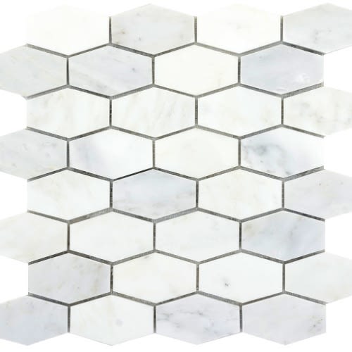Shop Emser Marble Winter Frost Winter Frost Hexagon Wide Mosaic
